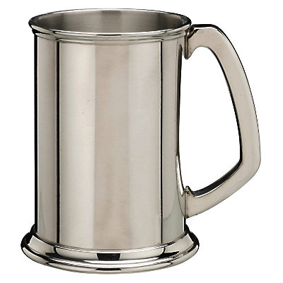 Pewter Tankard, Straight-Sided Pewter Tankard, Straight-Sided